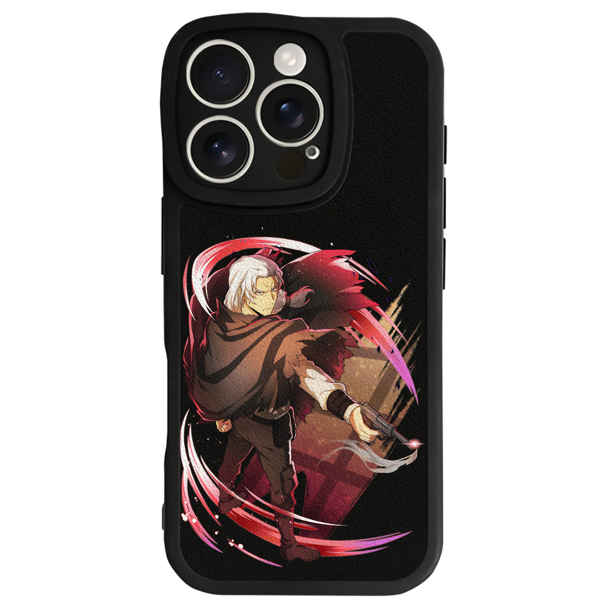（画像用） 文豪ストレイドッグス Bungo Stray Dogs 【iPhone 16シリーズ対応】シリコンスマホケース（レザー調） 材質：シリコン